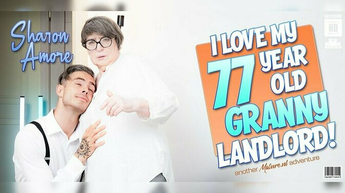 Mature.nl - Willy Regal - Sharon Amore - Granny Landlord Sharon Amore Catches Student Willy Regal in the Act / 05.01.2025