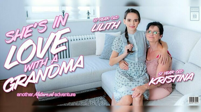 Mature.nl - Lilith - Kristina C. - Grandma Kristina Fingers and Licks Teen Lilith's Hairy Pussy / 31.01.2025