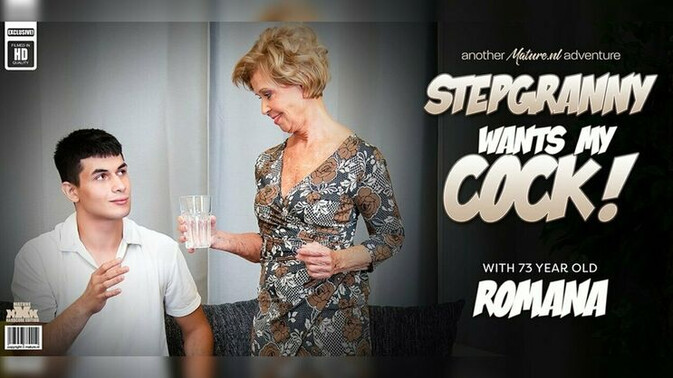 Mature.nl - Romana - Bruno Baxter - Blonde Step-Grandma Romana Loves Riding Young Bruno’s Big Cock / 18.12.2024