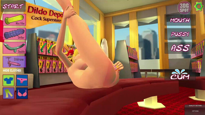 Adult Time Animation - Double Penetration Delights at the Dildo Depot with Mrs. Doe / 29.05.2024