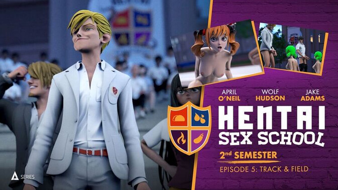 Adult Time Animation - Kira Noir - Jake Adams - Whitney Wright - April Oneil - Wolf Hudson - Serene Siren - Cumming First: A Track & Field Frenzy / 09.10.2023