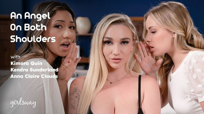 Girlsway - Kendra Sunderland - Anna Claire Clouds - Kimora Quin - Fetish Frenzy: Feet, Tits, and Ass / 09.10.2023
