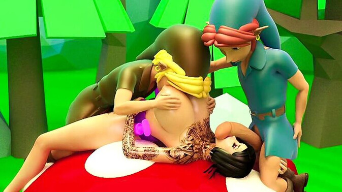 Adult Time Animation - Double Penetration Action with Brunette Alina / 07.10.2023