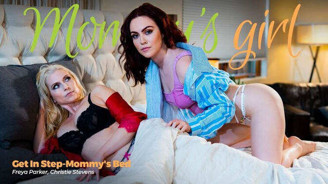 Girlsway - Christie Stevens - Freya Parker - Stepmom's Bedroom Lesbians / 05.10.2023