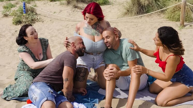 Monster Curves - Potro De Bilbao - Sabien DeMonia - Emilio The Machine - Anal Assault on the Beach / 06.01.2023