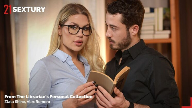 21 Sextury - Zlata Shine - Alex Romero - Librarian's Secret Anal Gaping and Ass-to-Mouth Session with Alex Romero / 11.01.2025
