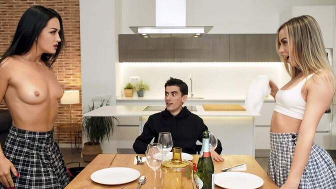 Brazzers - Jordi El Niño Polla - Anastasia Brokelyn - Zuzu Sweet - Blonde and Brunette Babes Take on a Big Dick / 04.10.2021