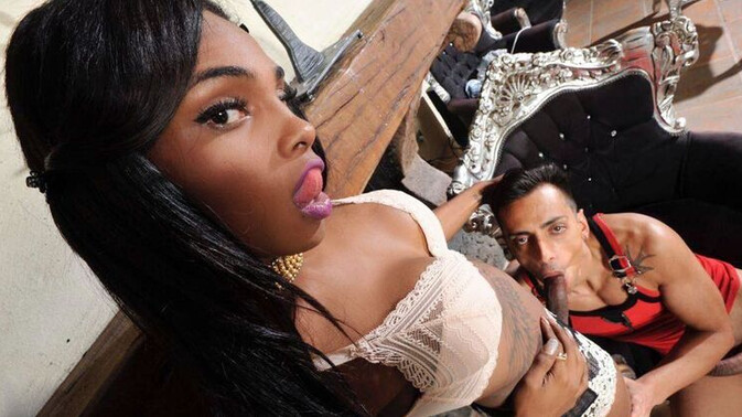 Pinko Tgirls - Kiara - Andrea - Cum Filled Facial with Kiara and Andrea's Wild Anal fuck / 26.09.2021