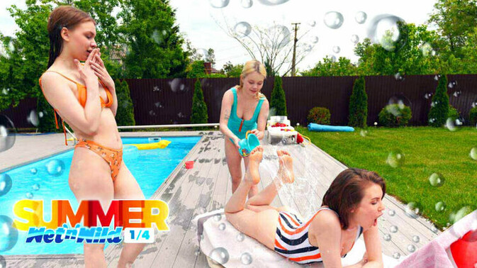 Club Sweethearts - Milka Wey - Lana Rose - Rebecca Nikson - Wild Summer Lesbians with Pussy Licking Fun / 07.07.2023