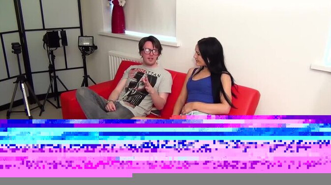 BANG.com - Carmel Cox - Sultry Brunette Carmel Cox Rides a Nerd's Big Cock / 11.07.2021