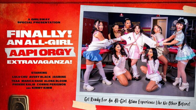 Girlsway - Marica Hase - Lulu Chu - Avery Black - Alona Bloom - Kimmy Kimm - Connie Perignon - Phoebe Kalib - Jasmine Teaa - Big Tits and Small Tits Collide in an AAPI All-Girl Orgy / 26.12.2024