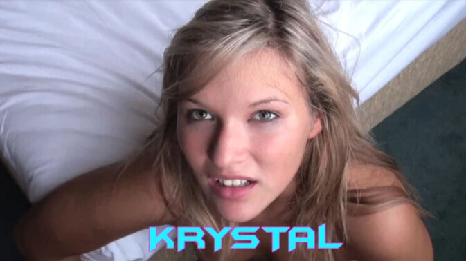 Wake up n Fuck - Krystal - Young Tanned Krystal with Long Hair Sucks and Fucks / 23.12.2024