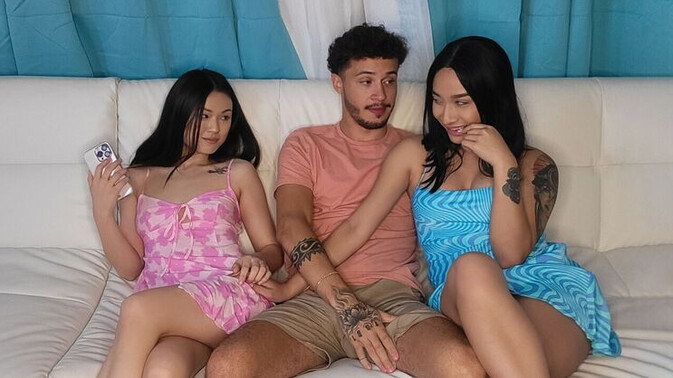 Teens Love Huge Cocks - Lulu Chu - Avery Black - Apollo Banks - Cum Filled Threesome with Petite Lulu and Friends / 02.08.2022