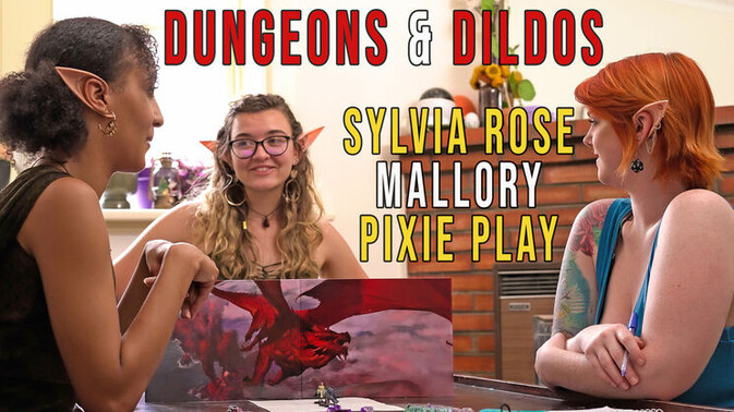 Girls Out West - Mallory - Sylvia Rose - Pixie Play - Threesome Temptation: Mallory, Sylvia, and Pixie / 08.04.2023