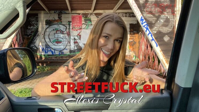 Street Fuck - Alexis Crystal - Czech Cutie Rides Cock in the Street / 29.06.2022