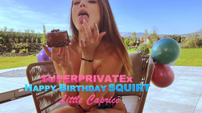 Super Private X - LittleCaprice - Squirting Little Caprice in Lingerie for Birthday / 23.10.2024