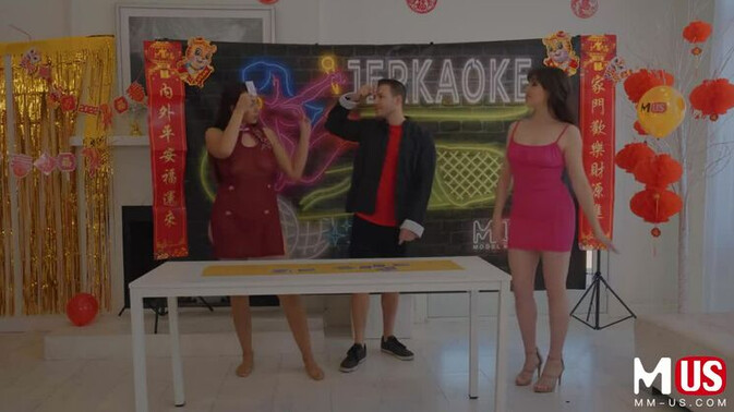 Model Media US - Codey Steele - Bella Rolland - Stockings And Smiles: Bella And Codey's Jerk fest / 08.03.2022