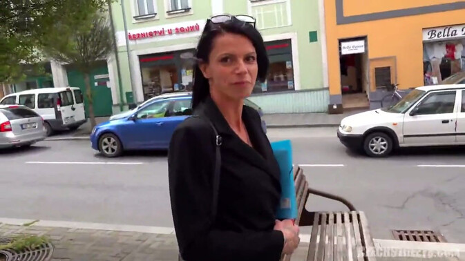 Czech Streets - Outdoor Fun With Milf Using Sex Toy In Public Place / 13.03.2022