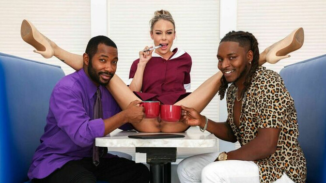 Blacks on Blondes - Tee Reel - Summer Vixen - Goldey - Threesome Pussy Fun with Summer Vixen and Friends / 12.10.2023