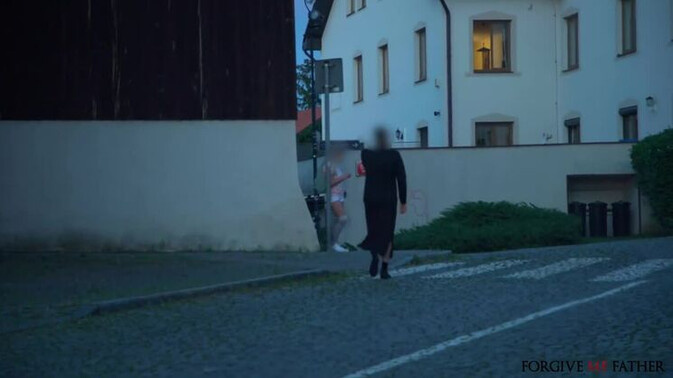 Forgive Me Father - Blonde in Stockings Gives Priest a Naughty Handjob / 06.02.2022