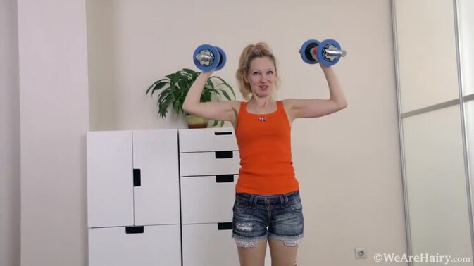 We Are Hairy - Foxy - Lingerie Clad Foxy Teases Before Going Naked / 29.12.2021