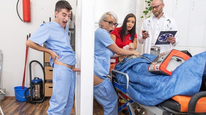 Brazzers - Angel Wicky - Jordi El Niño Polla - Blonde Nurse's Big Tits and Gloryhole Fun / 28.10.2021