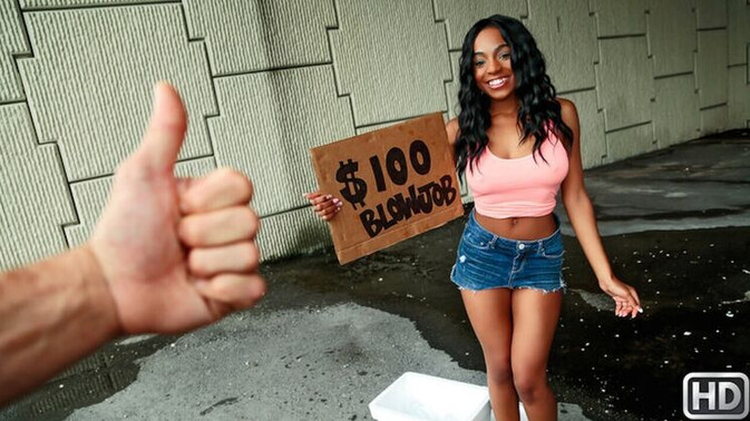 Street BlowJobs - Ramon Nomar - Tiffany Tosh - Brunette Babe's Car Sex Escapade / 24.09.2017