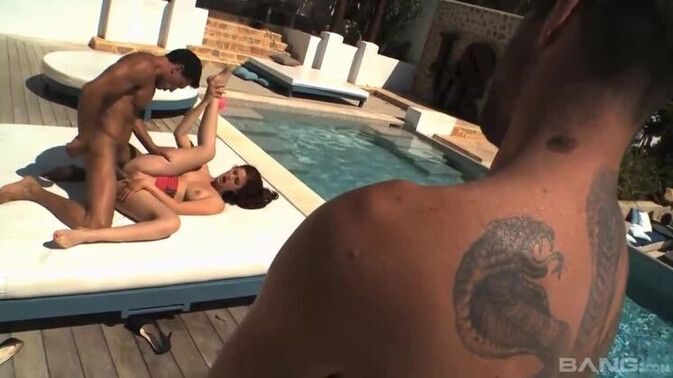 BANG.com - Mira Sunset - Cum Covered Mira Sunset Sucks a Big One Under the Sun / 03.10.2020