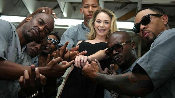 Blacks on Blondes - Ricky Johnson - Eddie Jaye - Angel Smalls - Slim Poke - Jack Blaque - Chris Cock - Blonde Bombshell Creampie Party / 23.08.2016