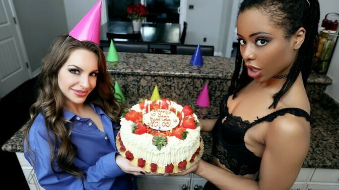 Share My BF - Kira Noir - Kimmy Granger - Xander Corvus - Xander Corvus Fucks Two BirthdayGirls / 29.01.2019