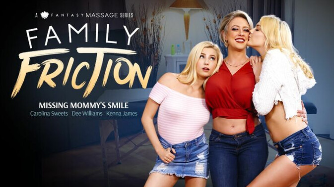 All Girl Massage - Carolina Sweets - Dee Williams - Kenna James - Smoking Hot Stepmom and Stepsister Action / 14.07.2019