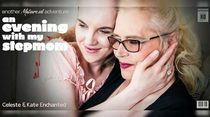 Mature.nl - Celeste - Kate Enchanted - Kate Enchanted's Pussy Licking Adventure with Hairy Cougar Stepmom Celeste / 24.01.2024