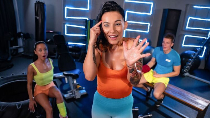 Fitness Rooms - Lexi Dona - Matthew Meier - Caramella Del X - Czech Fitness Models Go Wild in the Gym Threesome / 11.01.2024