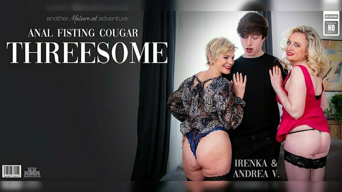 Mature.nl - Irenka - Andrea V. - Lenny Yankee - Older Cougars Teach Young Lenny a Lesson / 05.01.2024